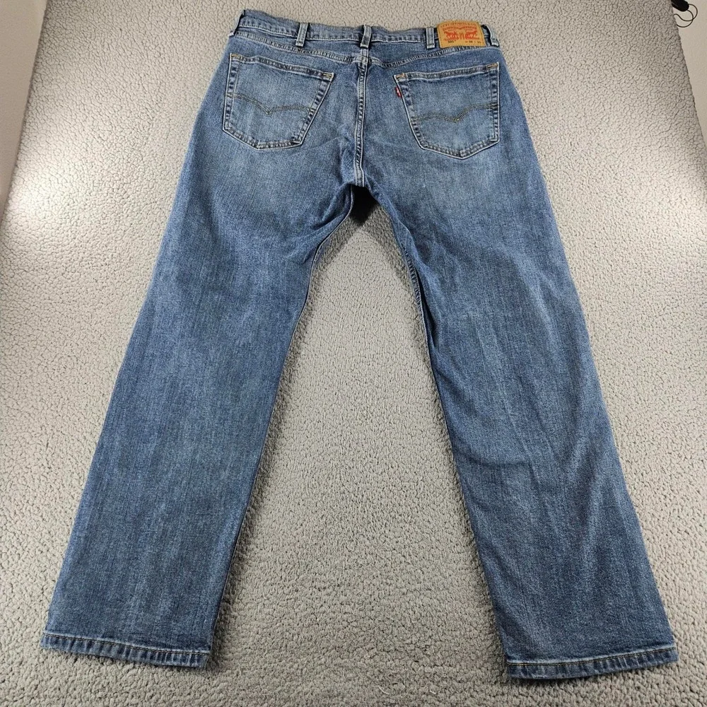 Levis‎ 505 Jeans Mens 38x30 Blue Denim Medium Wash Straight Leg Regular Fit